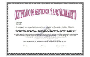 Certificado de Asistencia